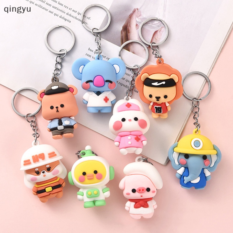 Móc Khóa Hình Búp Bê Hoạt Hình Bằng Nhựa Mềm Sáng Tạo