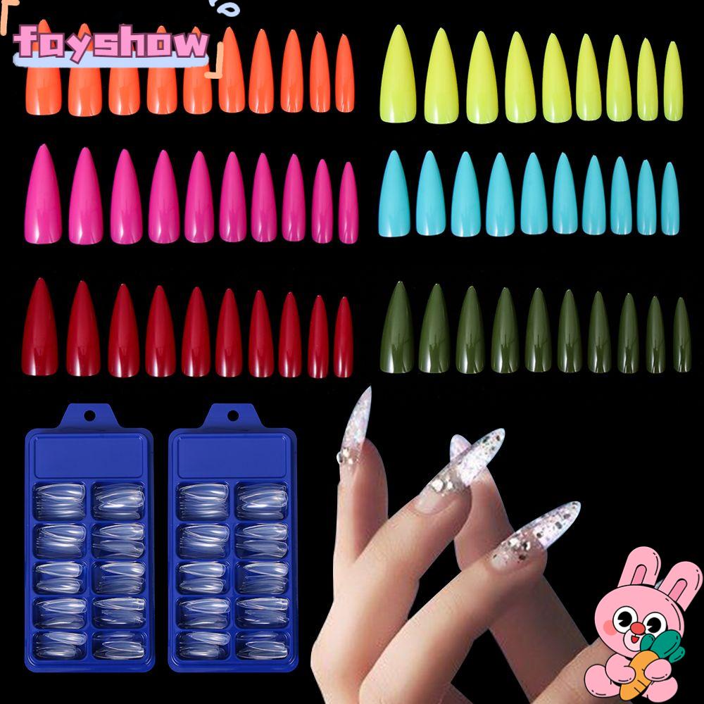 Bộ Móng Tay Giả Dài DIY Chất Lượng Cao