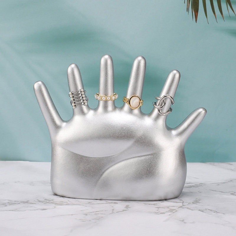 Giá Đỡ Trưng Bày Nhẫn / Trang Sức Bằng Nhựa Resin Thiết Kế Bàn Tay