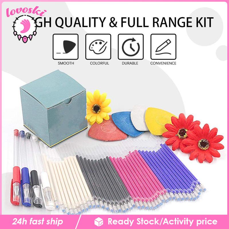 [Lovoski] Set 54 Phấn Viết Bảng Hình Tam Giác Có Thể Xóa Nhiệt Cho Thợ May
