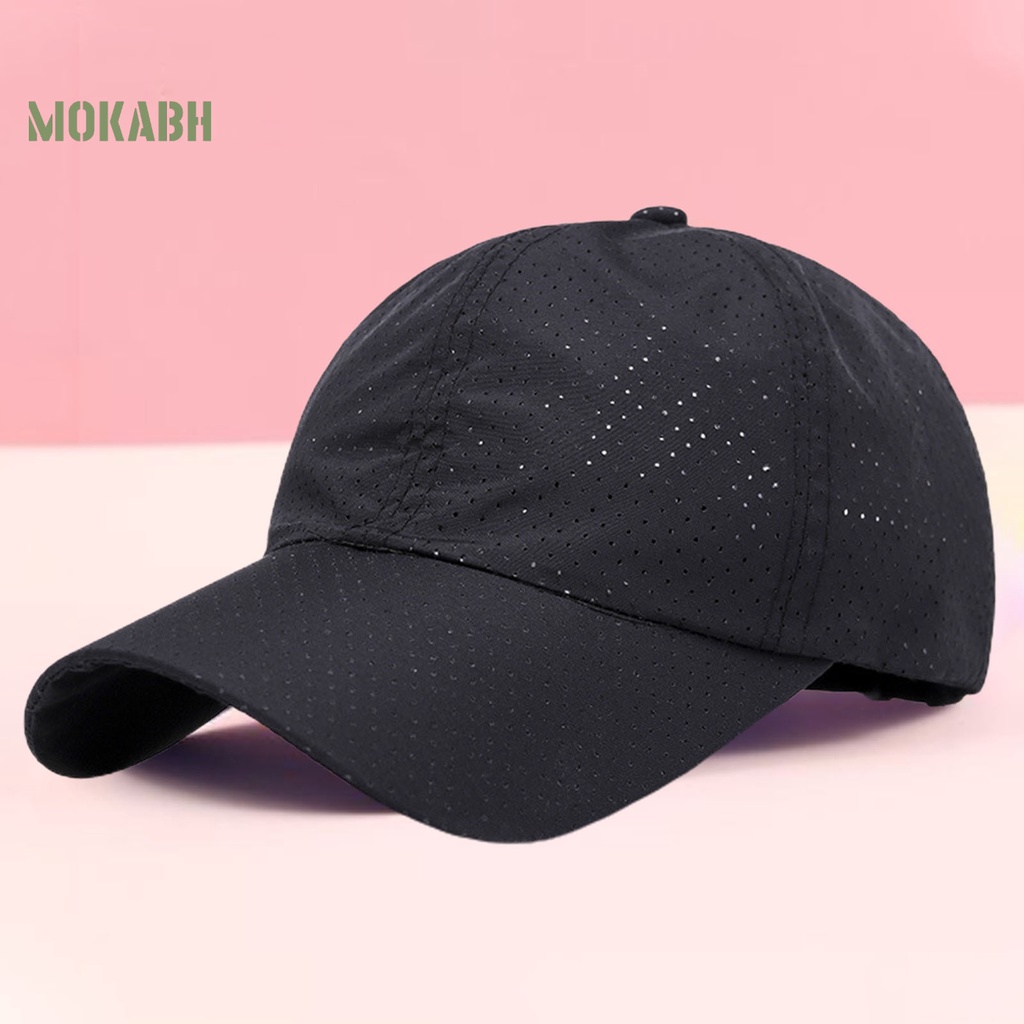 Mũ Lưỡi Trai Bằng Lưới Mềm Mại Màu Trơn Thời Trang Mùa Hè