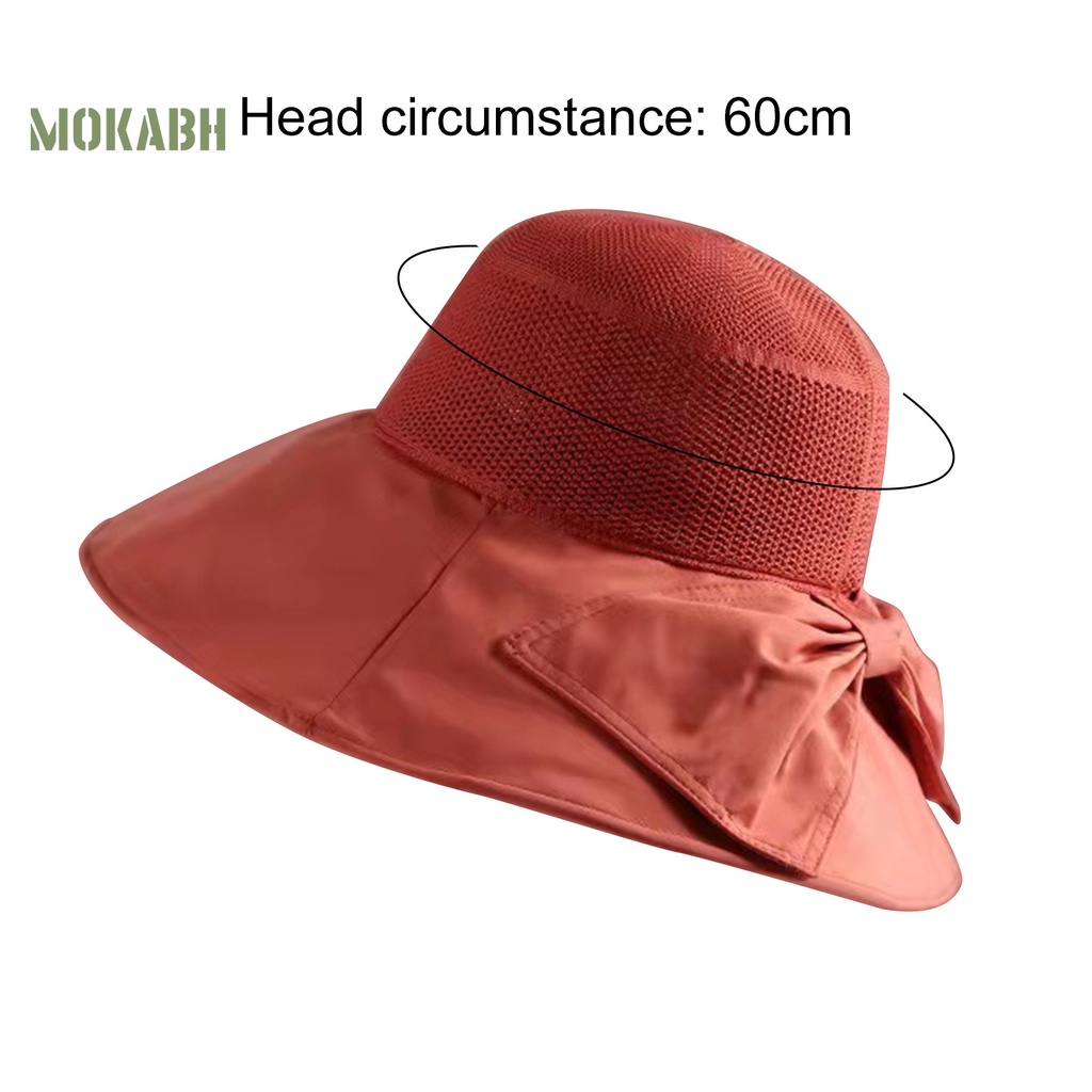 Mũ Vành Tròn Màu Trơn Thoáng Khí Chống Nắng Thời Trang Mùa Hè Cho Nữ