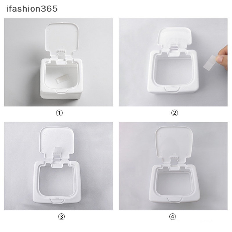 Hộp Đựng Tăm Bông / Bông Cotton Phân Loại Dạng Bật Lên Cửa Sổ Đơn Giản Thời Trang ifashion365