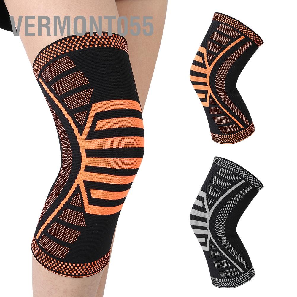 Vermont055 Tấm bảo vệ đầu gối thể thao Bọc hỗ trợ Miếng đệm tập dục Bóng rổ ngoài trời Dây đeo Nẹp