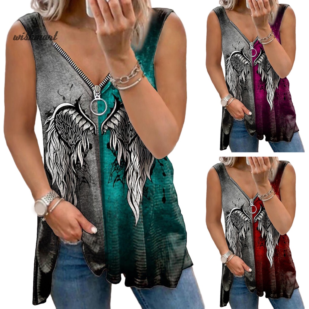 Áo Không Tay Cổ Chữ V Thời Trang Mùa Hè Dành Cho Nữ