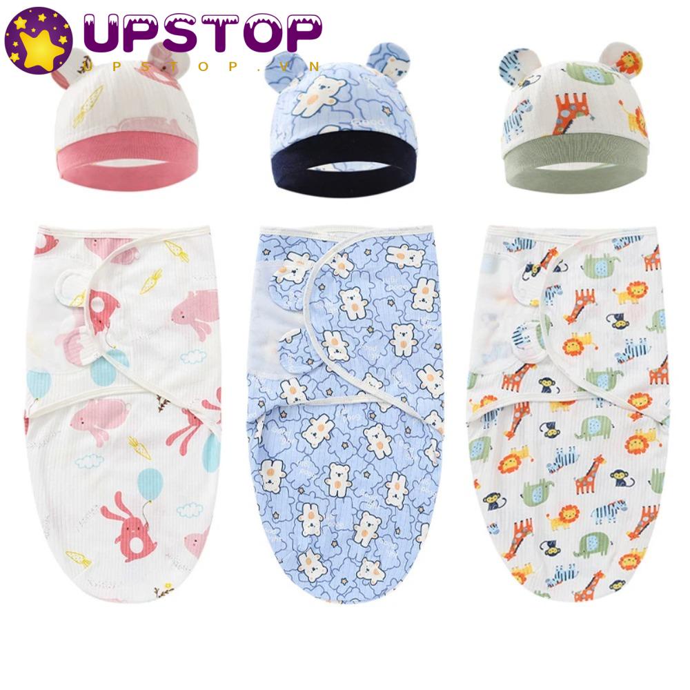 Chăn Quấn Cotton Họa Tiết Hoạt Hình Dễ Thương Cho Bé