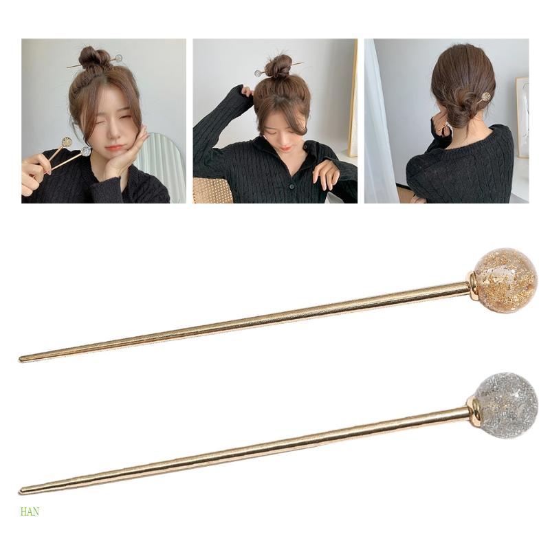 Trâm Cài Tóc Hình Kẹo Mút Bằng Lá Kim Loại Sáng Bóng Phong Cách Nhật Bản