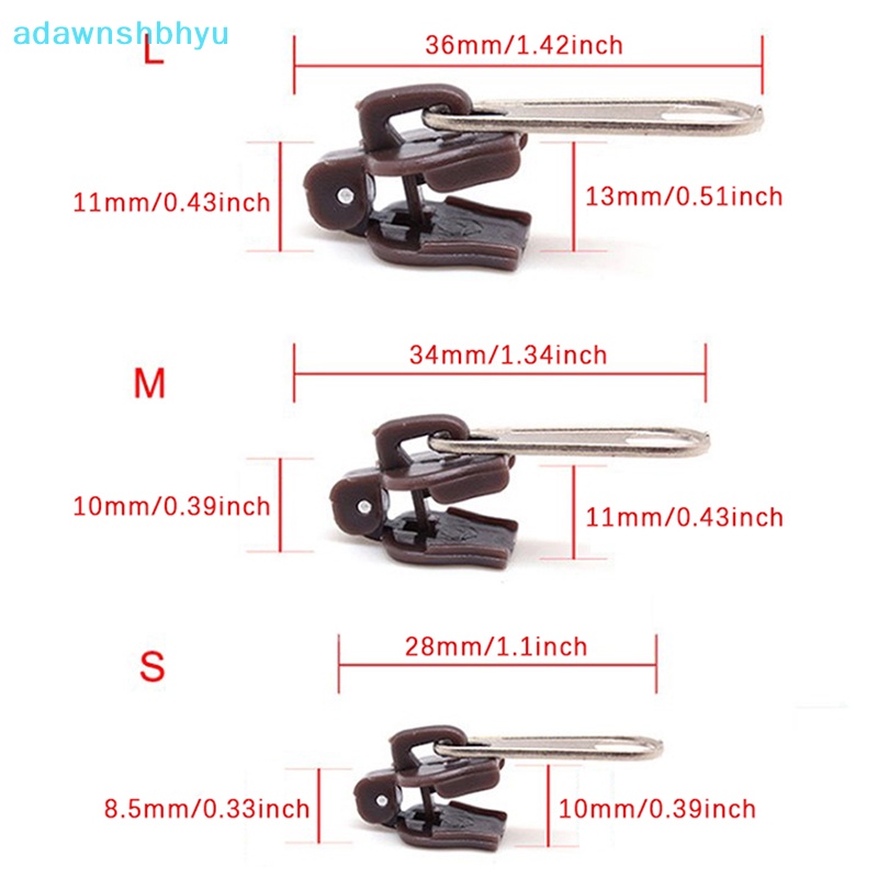 Set 12 Khóa Kéo Thay Thế 3 Kích Cỡ adawnshbhyu