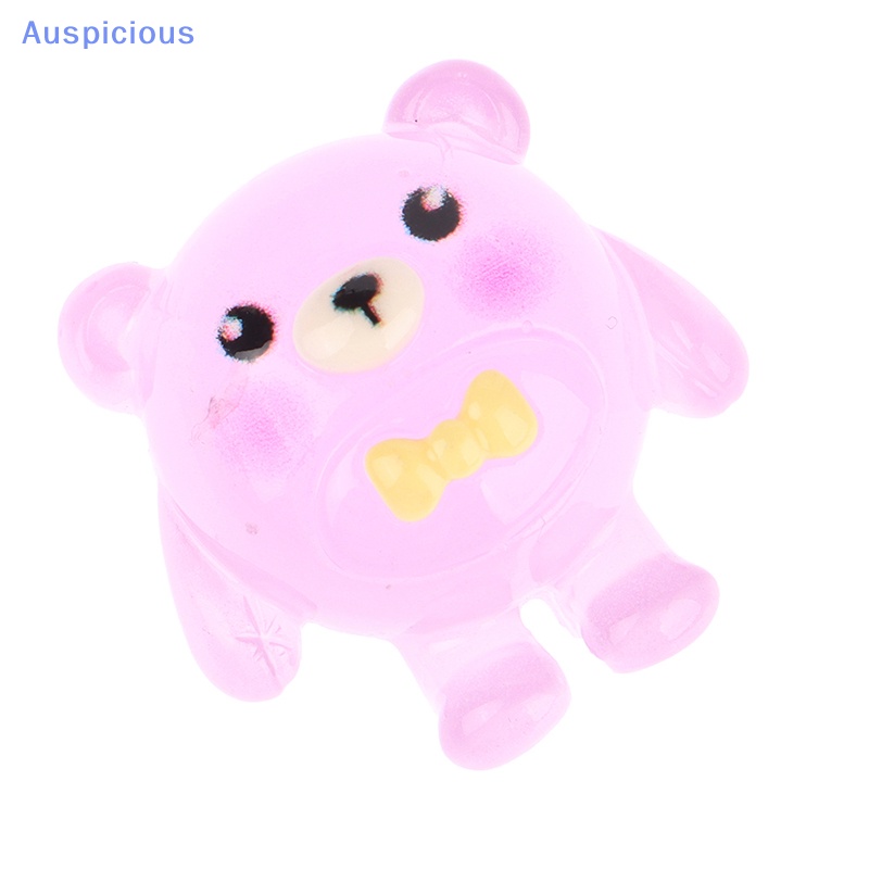 Set 10 Mô Hình Chú Gấu Dạ Quang Bằng Nhựa Resin Trang Trí Tiểu Cảnh