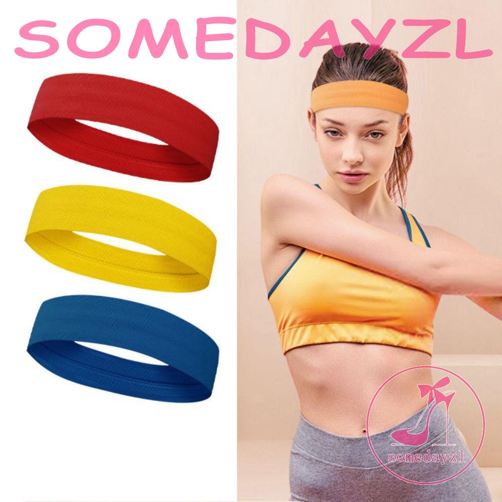 Băng Đô Bản Rộng Co Giãn Thấm Hút Mồ Hôi Thoáng Khí Màu Sắc Tinh Khiết Dùng Khi Chơi Bóng Rổ