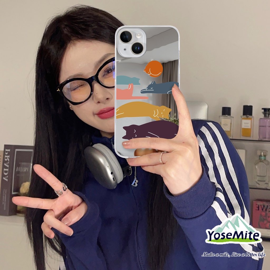 ốp lưng Gương Cho iPhone 14 XR 13 11 12 Pro Max 8 7 6 6S Plus X Xs Max Plus Se 2020 13 12 11 Ốp Điện Thoại Case