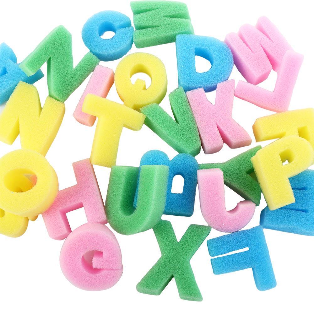 Bộ Con Dấu In Chữ Graffiti Bằng Mút Xốp Độc Đáo Dùng Trang Trí Thủ Công DIY Cho Bé