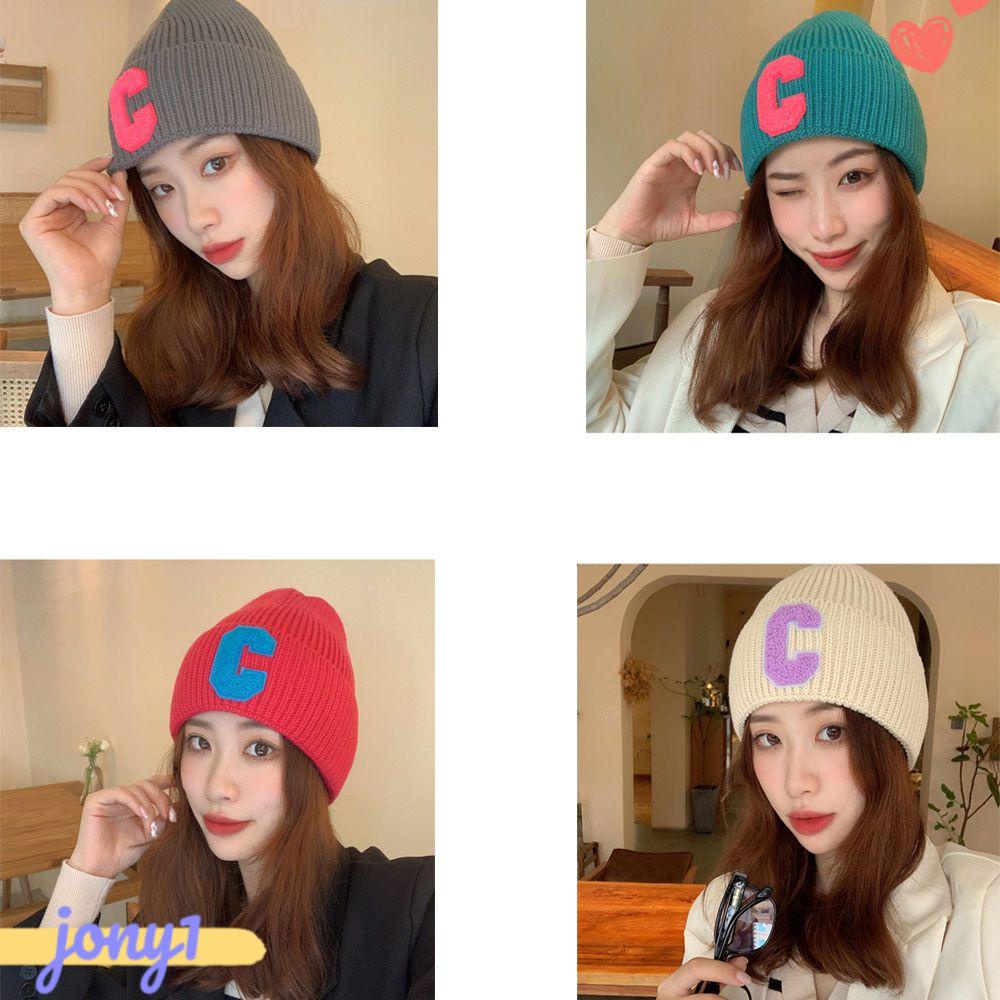 Mũ Len Dày Dặn Giữ Ấm In Chữ Thời Trang Unisex