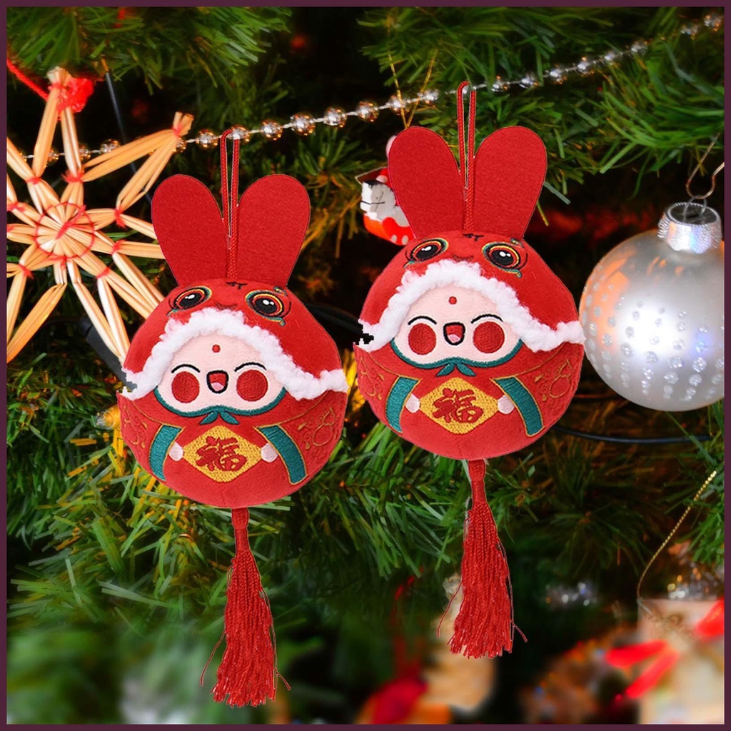 Phụ Kiện Treo Trang Trí Năm Mới 2023 Hình Chú Thỏ Đáng Yêu