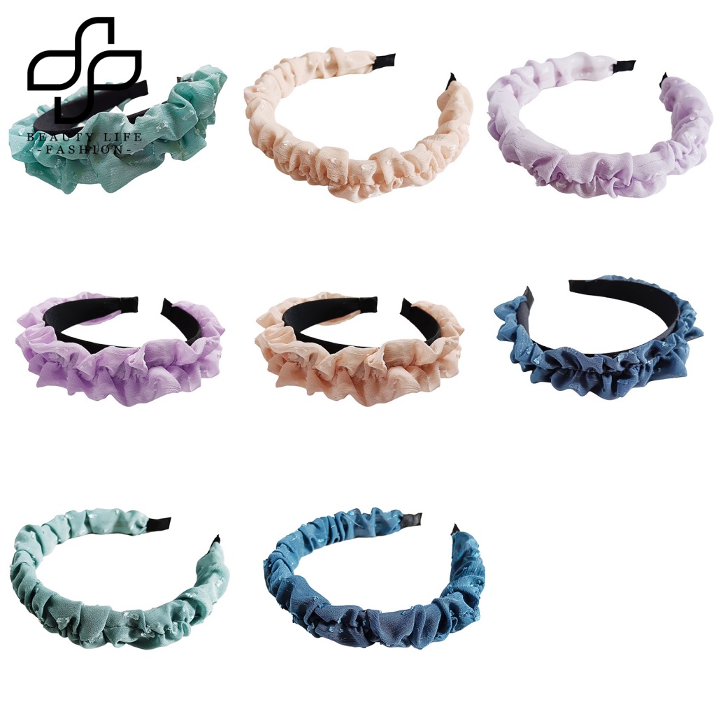 Băng Đô Vải Màu Trơn Viền Mềm Mại Đa Năng Chống Trầy Xước