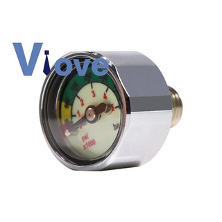 Đồng hồ đo áp suất khi lặn biển 1 inch 350 bar / 5000 psi 7 / 16inch-20unf