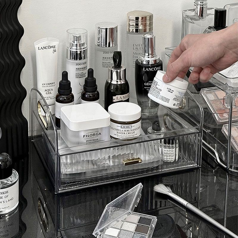 ✨Kệ Để Nước Hoa Kệ Nước Hoa Kệ Đựng Nước Hoa Hộp Đựng Mỹ Phẩm Bằng Acrylic Trong Suốt Có Ngăn Kéo Để Bàn Tiện Dụng