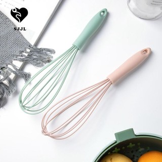 SJJL Cây đánh trứng/khuấy bột/sữa chất liệu silicon tiện dụng cho nhà bếp với nhiều màu tùy chọn