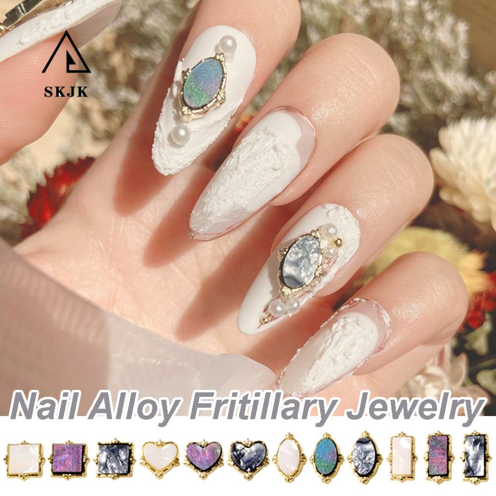 [Hàng mới về] Set 10 phụ kiện đính móng trang trí 3D lấp lánh nghệ thuật