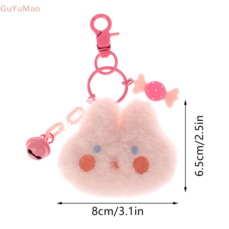 [cxGUYU] Móc Khóa Hình Thỏ / Gà Nhồi Bông Hoạt Hình Đáng Yêu Trang Trí Ba Lô / Ô Tô PRTA