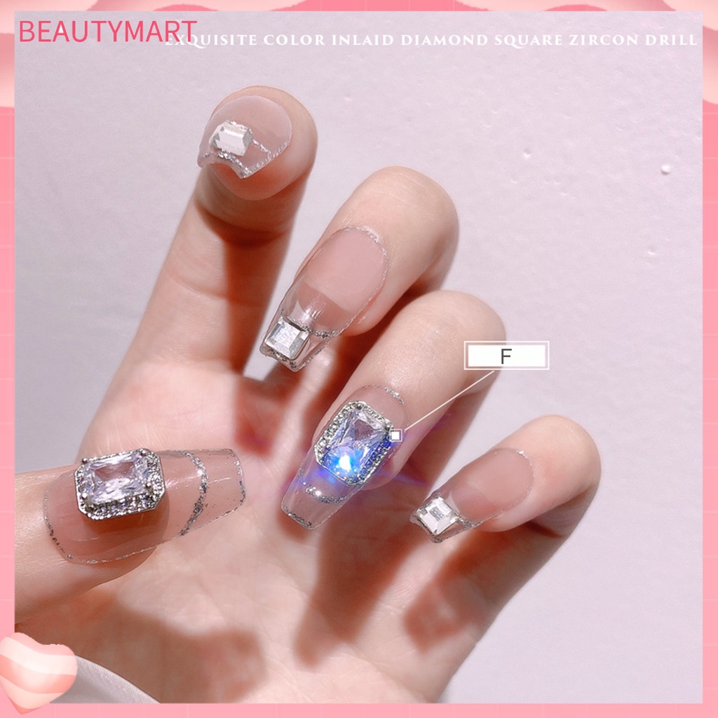 Hộp Đá Lập Phương Mini Đính Móng Tay Trang Trí Nghệ Thuật