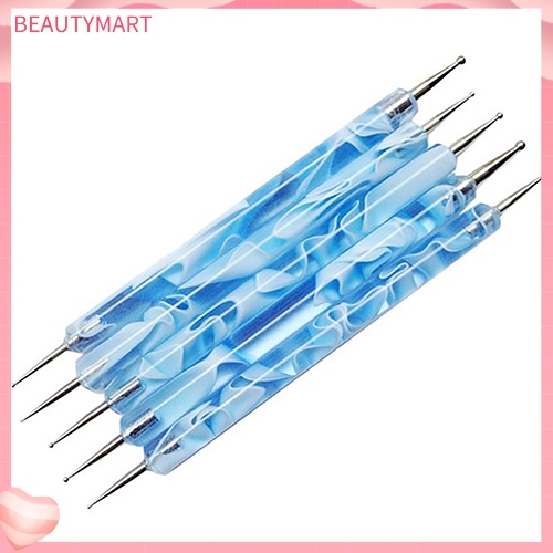 Set 5 Cọ Vẽ Móng Tay 2 Đầu Chuyên Dụng Cho Nữ