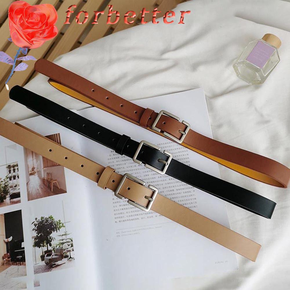 Thắt Lưng Mỏng Có Khóa Kim Loại Điều Chỉnh Được Phong Cách Hàn Quốc Thanh Lịch Cho Nam