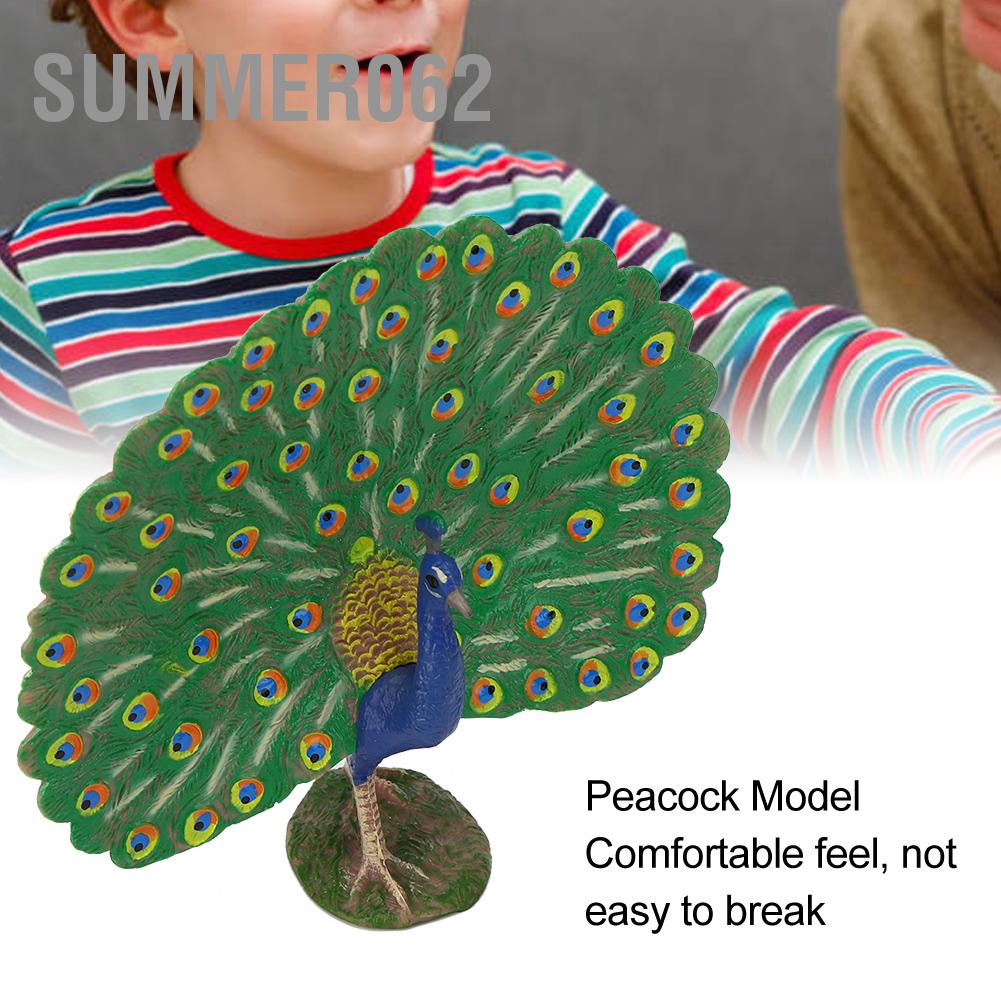 Summer062 Mô Hình Con Công Phỏng Cao Trang Trí Văn Phòng Nhà Vật Đồ Chơi Trẻ Em