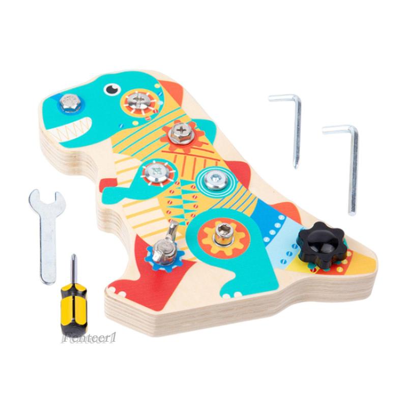 [Fenteer1] Bộ Đồ Chơi Bảng Đinh Vít Montessori Cho Trẻ Mẫu Giáo 3 4 5 Tuổi