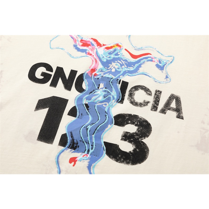 Áo Thun Thể Thao Tay Ngắn Cổ Tròn Dáng Rộng In Hình Cá Tính 123 F &amp; O &amp; G