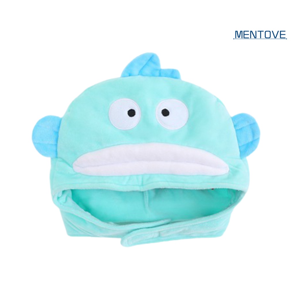 Mũ Trùm Đầu Mềm Mại Thêu Hình Đôi Mắt Cá Hóa Trang Halloween