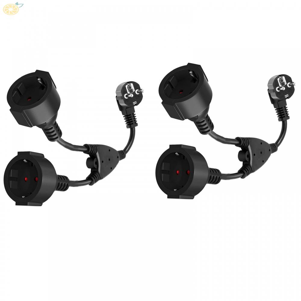 【VARSTR】2-in-1 socket adapter with flexible cable for protective contact extension cable