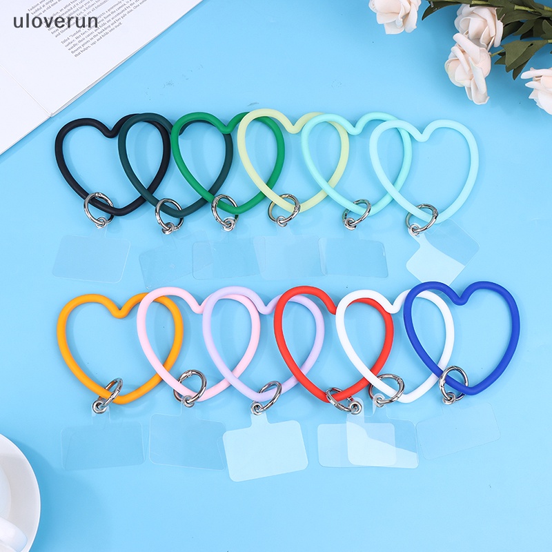Vòng Tay Silicon Gắn Điện Thoại Chống Thất Lạc Hình Trái Tim Dễ Thương