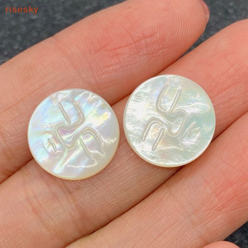 Chuỗi Hạt Cườm Khắc Hình Vỏ Sò / Mặt Trăng / Ngôi Sao Tự Nhiên