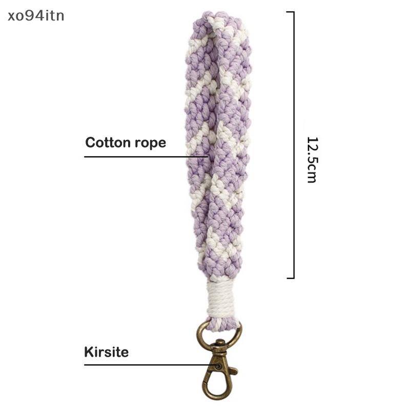 Vòng Đeo Tay Macrame Đan Sợi Cotton Thủ Công Phong Cách Ins Sáng Tạo Thời Trang Cho Nữ