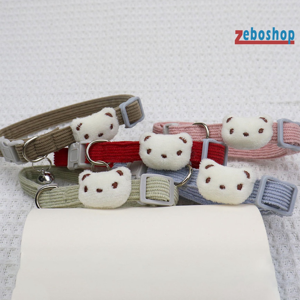 Vòng Cổ Co Giãn Thoáng Khí Có Chuông Thời Trang Cho Thú Cưng