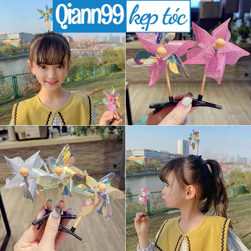 ❤️Kẹp Tóc Hình Cối Xay Gió Dễ Thương Dành Cho Bé