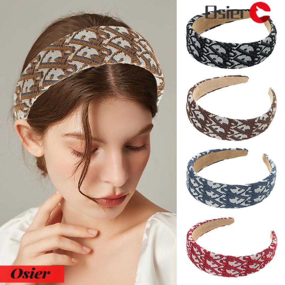 Băng Đô Cài Tóc Bản Rộng Phong Cách Vintage Cho Nữ OSIER1 OSIER1