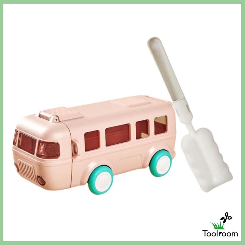 Bình Nước 500ml Hình Xe Buýt Hoạt Hình Dễ Thương Cho Bé