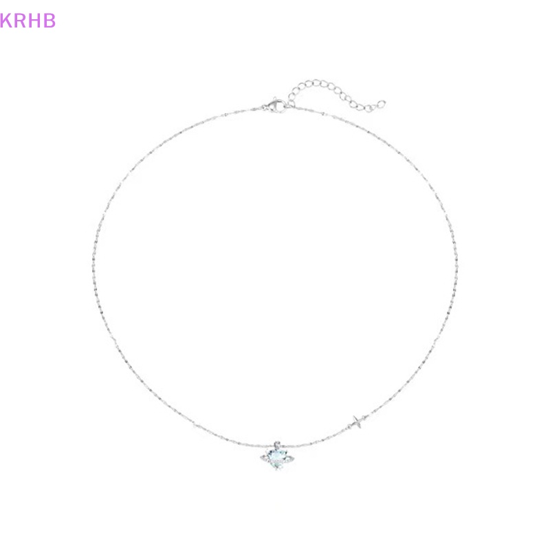 Vòng cổ Mặt Trái Tim Đính Đá Zircon Phong Cách Hàn Quốc Cho Nữ Mới