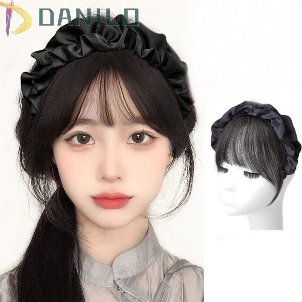 Bờm Tóc Giả Màu Nâu Tự Nhiên Cách Nhiệt Dành Cho Nữ DANILO