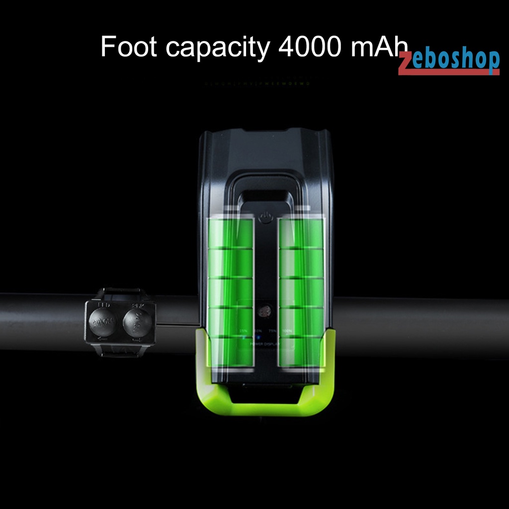 Đèn LED 800 Lumen 3 Trong 1 Cổng Sạc USB Kèm Còi Xe Đạp