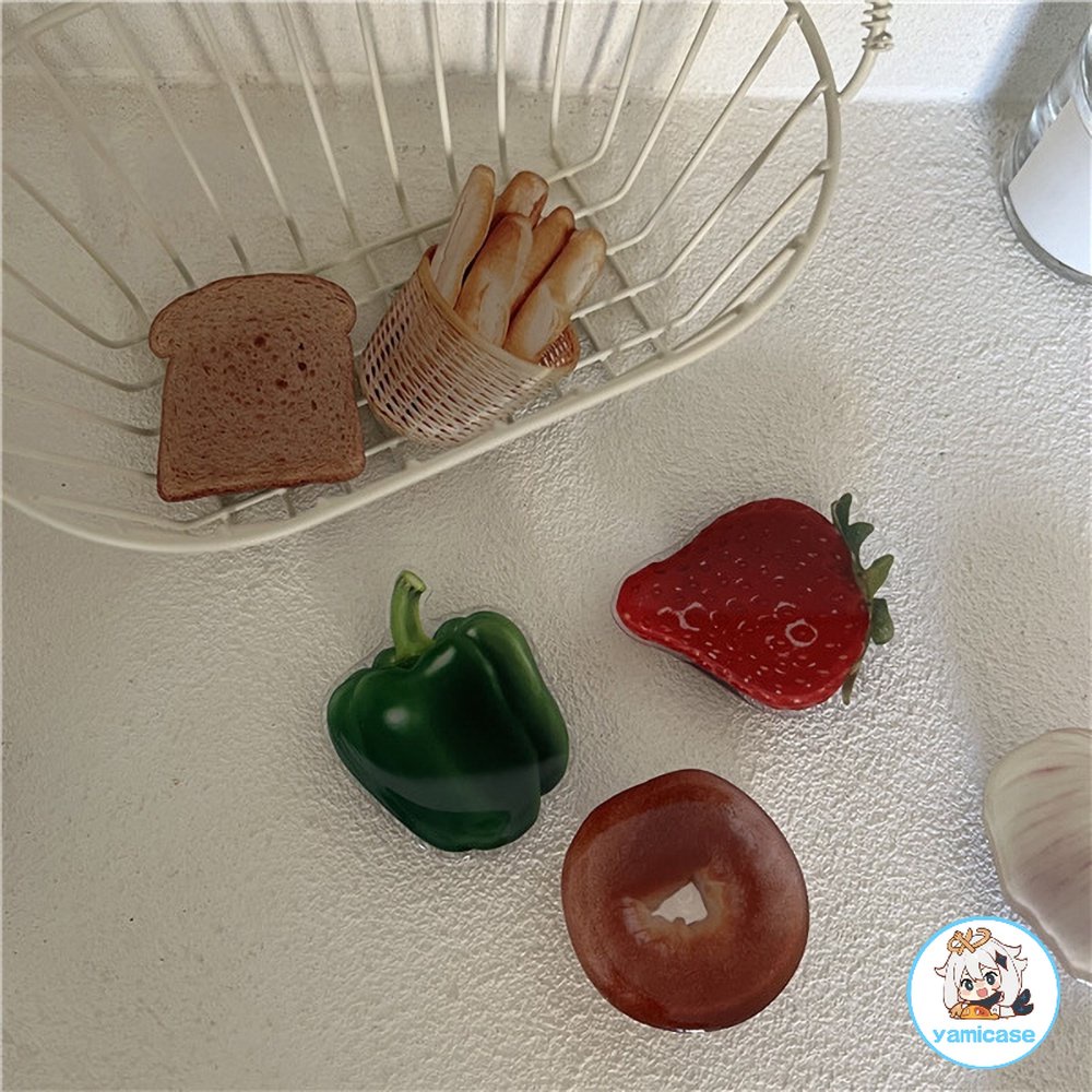 Giá Đỡ Điện Thoại Hình Bánh Mì / Dâu Tây / Rau Củ Nhân Tạo Thông Dụng