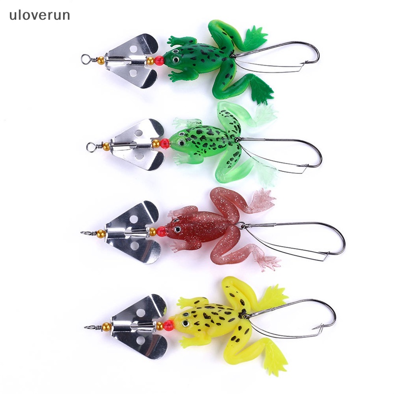 Mồi Câu Cá Giả Hình Ếch Mềm 4 Màu Chất Lượng Cao vn