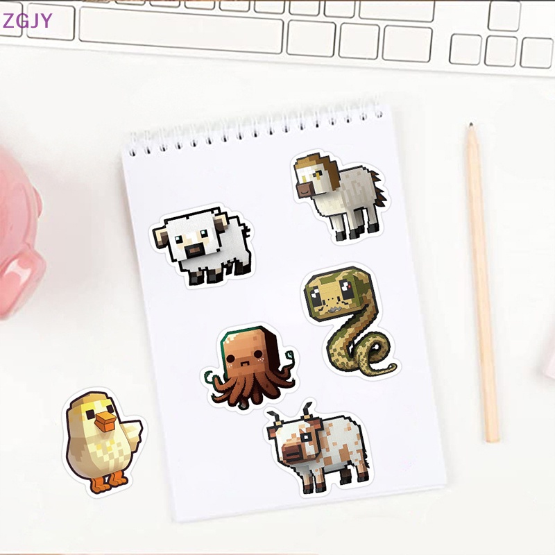 Bộ 50 Miếng Dán Trang Trí Hình Động Vật Graffiti Độc Đáo Mới