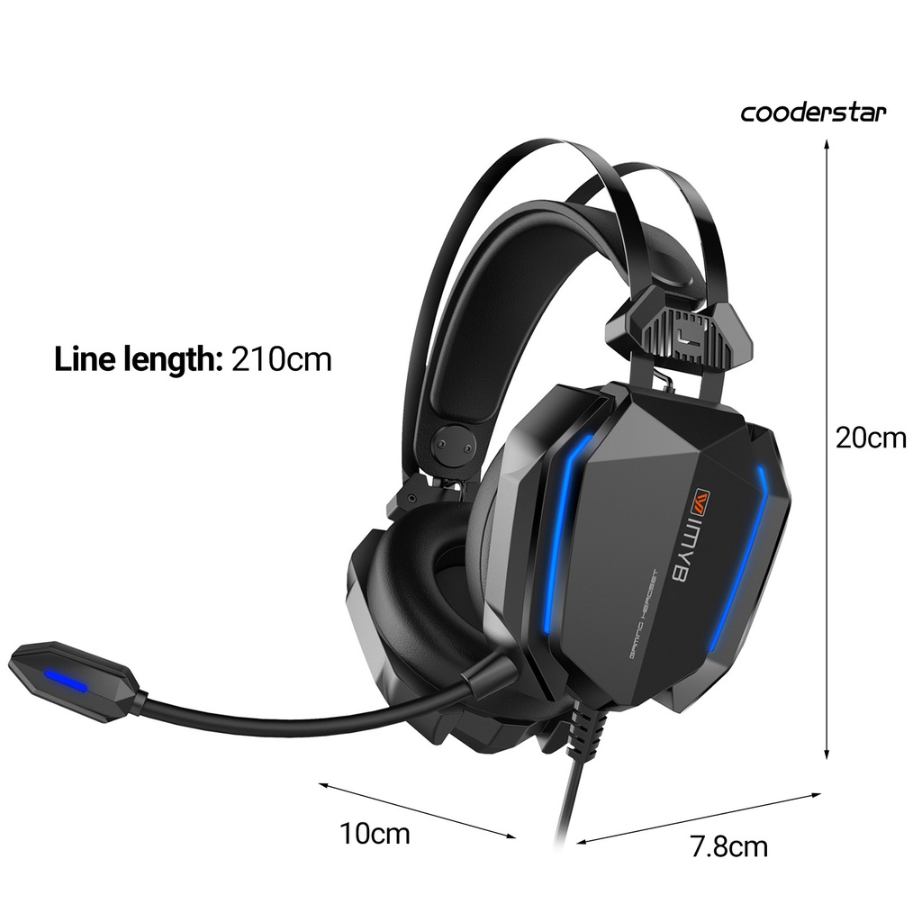 Tai Nghe Chụp Tai A32 Âm Thanh Siêu Trầm Có Đèn RGB Cổng USB 3.5mm Kèm Mic Cho Máy Tính