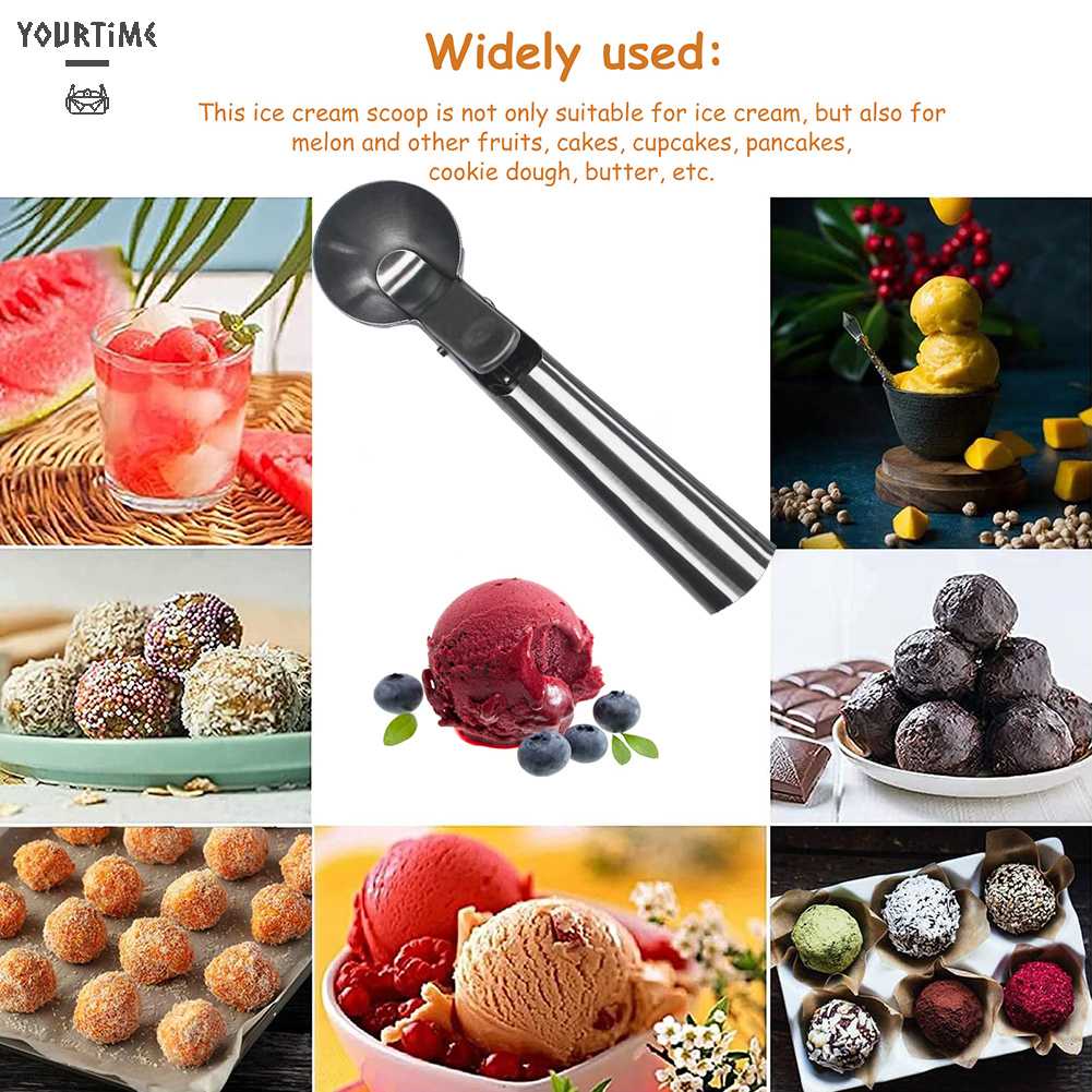 Muỗng Múc Kem Bằng Thép Không Gỉ Tiện Dụng Cho Nhà Bếp