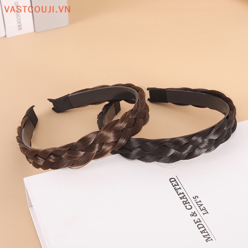 Băng Đô Tóc Giả Bện Handmade Xinh Xắn Dành Cho Nữ