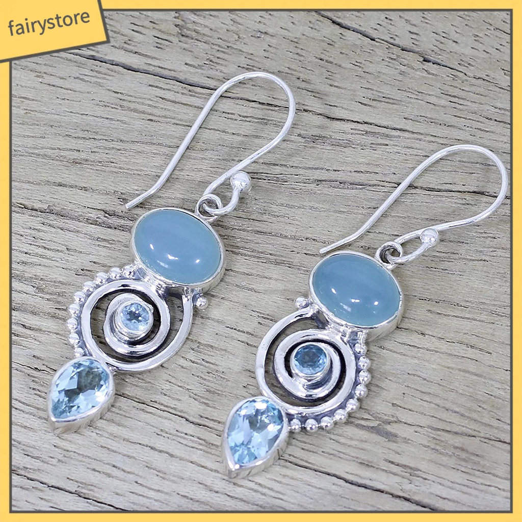 1 Cặp Bông Tai Dạng Móc Trang Trí Cổ Điển Thanh Lịch Cho Nữ