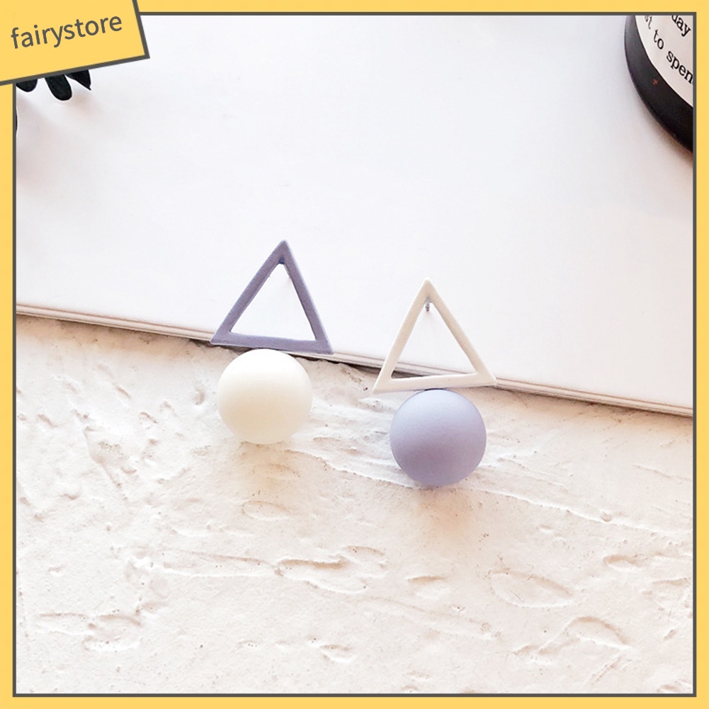 Bông Tai Hình Học Màu Kẹo Ngọt Thời Trang Dành Cho Nữ